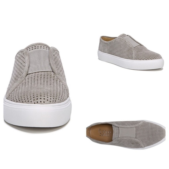 FRANCO SARTO NADINE SLIP-ON SNEAKER Gray  Suede size 9 M - Picture 1 of 15